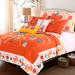 Topanga Quilt Set by Barefoot Bungalow in Orange (Size KING)