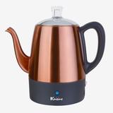 Euro Cuisine 4-Cup Percolator by Euro Cuisine in Copper