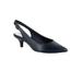 Wide Width Women's Faye Pumps by Easy Street® in Navy (Size 7 W)