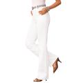 Plus Size Women's Invisible Stretch® Contour Bootcut Jean by Denim 24/7 in White Denim (Size 32 W)
