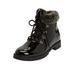 Women's The Vylon Hiker Bootie by Comfortview in Black Patent (Size 9 M)