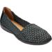 Women's The Bethany Flat by Comfortview in Black Metallic (Size 8 1/2 M)