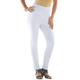 Plus Size Women's Skinny-Leg Comfort Stretch Jean by Denim 24/7 in White Denim (Size 30 T) Elastic Waist Jegging