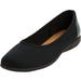 Women's The Lyra Slip On Flat by Comfortview in Black (Size 7 1/2 M)