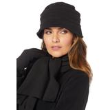 Women's Fleece Hat by Accessories For All in Black