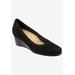 Women's Winnie Wedge by Trotters in Black Suede (Size 11 M)