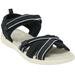 Extra Wide Width Women's The Annora Water Friendly Sandal by Comfortview in Black (Size 9 1/2 WW)
