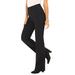 Plus Size Women's Bootcut Comfort Stretch Jean by Denim 24/7 in Black Denim (Size 16 W)