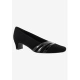 Women's Entice Pump by Easy Street in Black Suede (Size 9 M)