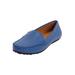 Extra Wide Width Women's The Milena Moccasin by Comfortview in Royal Navy (Size 8 WW)