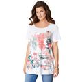 Plus Size Women's Travel Graphic Tee by Roaman's in Italian Destination (Size 14/16) Shirt