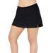 Plus Size Women's Side-Slit Swim Skirt with Built-in Brief by Swim 365 in Black (Size 16) Swimsuit Bottoms