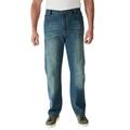 Men's Big & Tall Liberty Blues™ Relaxed-Fit Side Elastic 5-Pocket Jeans by Liberty Blues in Blue Wash (Size 46 38)