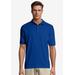 Men's Big & Tall Hanes® Cotton-Blend EcoSmart® Jersey Polo by Hanes in Deep Royal (Size M)
