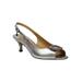 Wide Width Women's Medeleina Pumps by J. Renee in Taupe Metallic Nappa (Size 8 W)