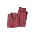Men's Big & Tall Hanes® Woven Pajamas by Hanes in Red Plaid (Size 2XLT)
