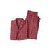 Men's Big & Tall Hanes® Woven Pajamas by Hanes in Red Plaid (Size 2XLT)