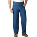 Men's Big & Tall Expandable Waist Relaxed Fit Jeans by KingSize in Stonewash (Size 44 40)
