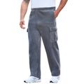 Men's Big & Tall Explorer Plush Fleece Cargo Pants by KingSize in Steel (Size XL)