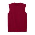 Men's Big & Tall Shrink-Less™ Lightweight Muscle T-Shirt by KingSize in Rich Burgundy (Size L)