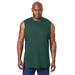 Men's Big & Tall Shrink-Less™ Lightweight Muscle T-Shirt by KingSize in Hunter (Size 8XL)