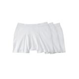 Men's Big & Tall Cotton Boxer Briefs 3-Pack by KingSize in White (Size 9XL)