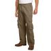 Men's Big & Tall Boulder Creek® Side-Elastic Stacked Cargo Pocket Pants by Boulder Creek in Dark Khaki (Size 52 38)