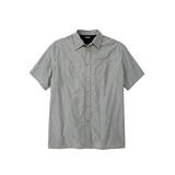 Men's Big & Tall Striped Short-Sleeve Sport Shirt by KingSize in Black Multi Stripe (Size 2XL)