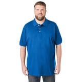 Men's Big & Tall Shrink-Less™ Piqué Polo Shirt by KingSize in Royal Blue (Size 3XL)