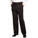 Men's Big & Tall Relaxed Fit Wrinkle-Free Expandable Waist Pleated Pants by KingSize in Black (Size 48 40)