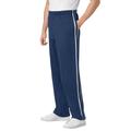 Men's Big & Tall Striped Lightweight Sweatpants by KingSize in Navy (Size 8XL)