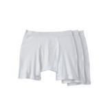 Men's Big & Tall Cotton Cycle Briefs 3-Pack by KingSize in White (Size 6XL) Underwear