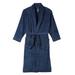 Men's Big & Tall Hanes® Plush Fleece Robe by Hanes in Navy (Size 4X/5X)