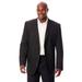 Men's Big & Tall KS Signature Easy Movement® Three-Button Jacket by KS Signature in Black (Size 62)