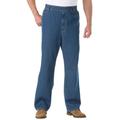 Men's Big & Tall Loose Fit Comfort Waist Jeans by KingSize in Stonewash (Size 2XL 38)