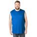 Men's Big & Tall Shrink-Less™ Lightweight Muscle T-Shirt by KingSize in Royal Blue (Size 8XL)