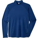 Men's Big & Tall Mock Neck Base Layer Shirt by KS Sport™ in Midnight Navy (Size 6XL)