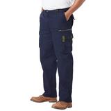 Men's Big & Tall Boulder Creek® Ripstop Cargo Pants by Boulder Creek in Navy (Size 66 38)