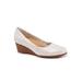 Wide Width Women's Winnie Wedge by Trotters in Off White Gold (Size 8 1/2 W)