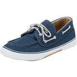 Extra Wide Width Men's Canvas Boat Shoe by KingSize in Stonewash Denim (Size 14 EW) Loafers Shoes