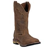 Wide Width Men's Dan Post Blayde 11" Shaft Distressed Steel Toe Boot by Dan Post in Saddle Tan (Size 11 1/2 W)