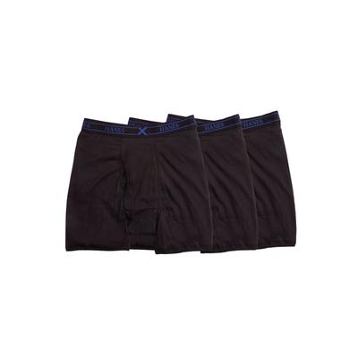 Men’s Big & Tall X-Temp Boxer Briefs 3-Pack by Hanes in Black (Size 9XL)