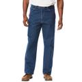 Men's Big & Tall Denim or Ripstop Carpenter Jeans by Wrangler® in Antique Indigo (Size 40 32)