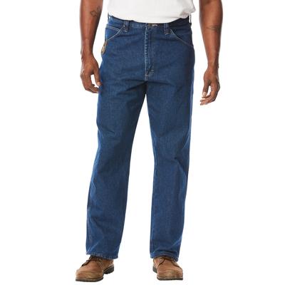 Men's Big & Tall Wrangler® Denim Ripstop Carpenter Jeans by Wrangler in Antique Indigo (Size 40 32)