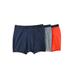 Men's Big & Tall Hanes® FreshIQ® X-Temp® Comfort Cool ® Boxer Briefs 3-Pack by Hanes in Orange Navy Multi (Size 9XL)