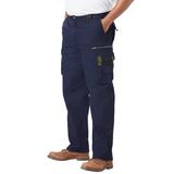 Men's Big & Tall Boulder Creek® Ripstop Cargo Pants by Boulder Creek in Navy (Size 54 38)