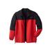 Men's Big & Tall Champion® Track Jacket by Champion in Black Red (Size 3XL)