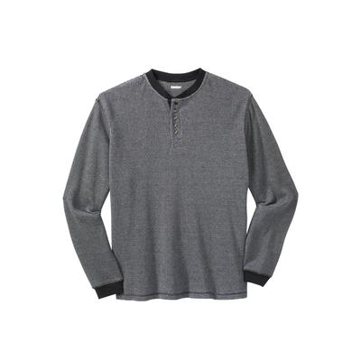 Men's Big & Tall Waffle-Knit Thermal Henley Tee by...