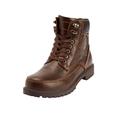 Extra Wide Width Men's Boulder Creek™ Zip-up Work Boots by Boulder Creek in Dark Brown (Size 12 EW)