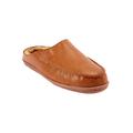 Extra Wide Width Men's Fur-Lined Clog Slippers by KingSize in Chestnut (Size 12 EW)